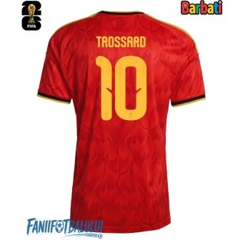 Belgia Leandro Trossard #10 Tricou Fotbal Replică Mondial 2026 Barbati Acasa